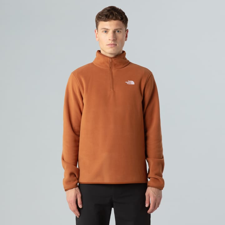 The North Face Men's Glacier Fleece 1/4 Zip Jacket Burnt Umber The North Face