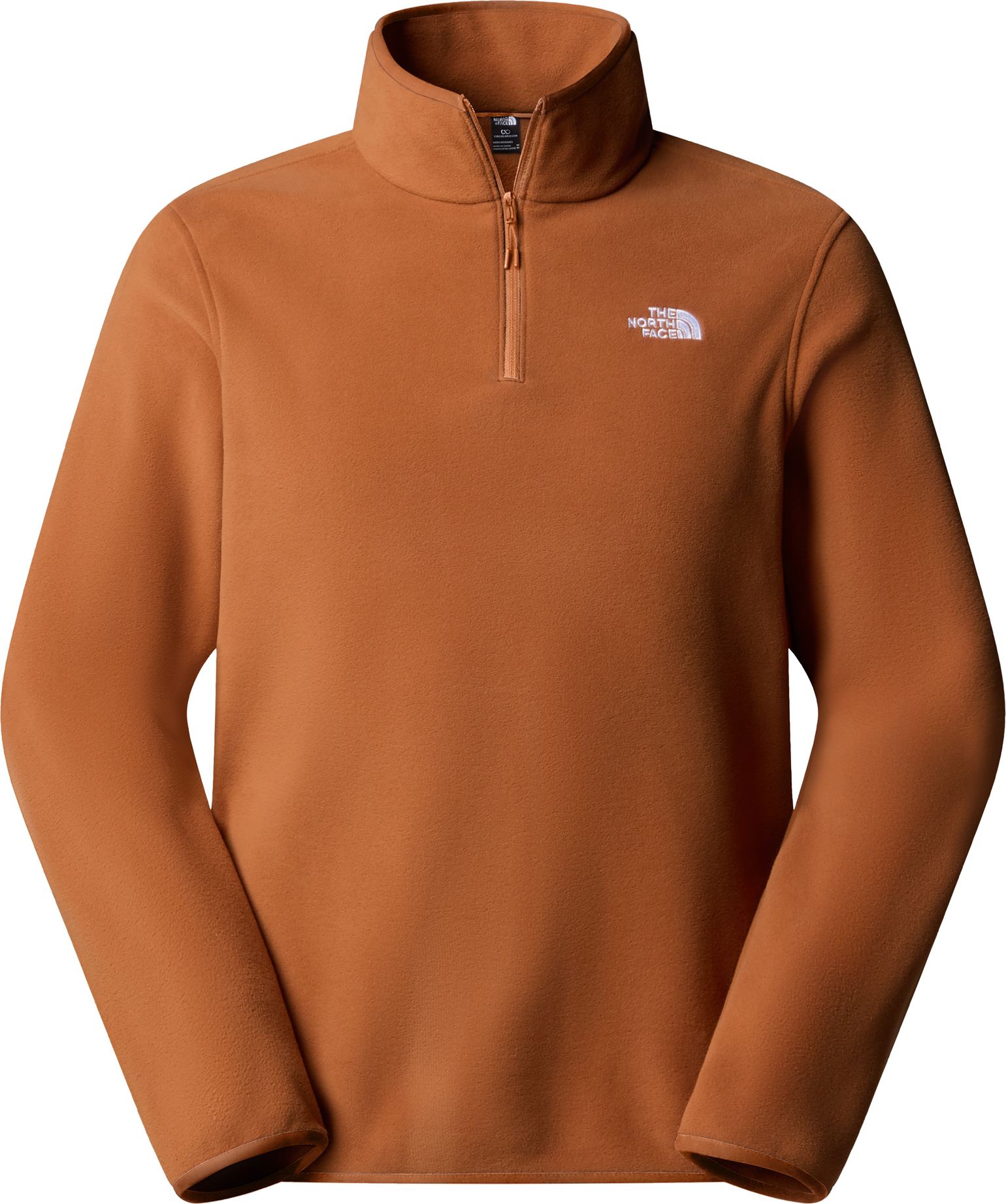 The North Face Men's Glacier Fleece 1/4 Zip Jacket Burnt Umber