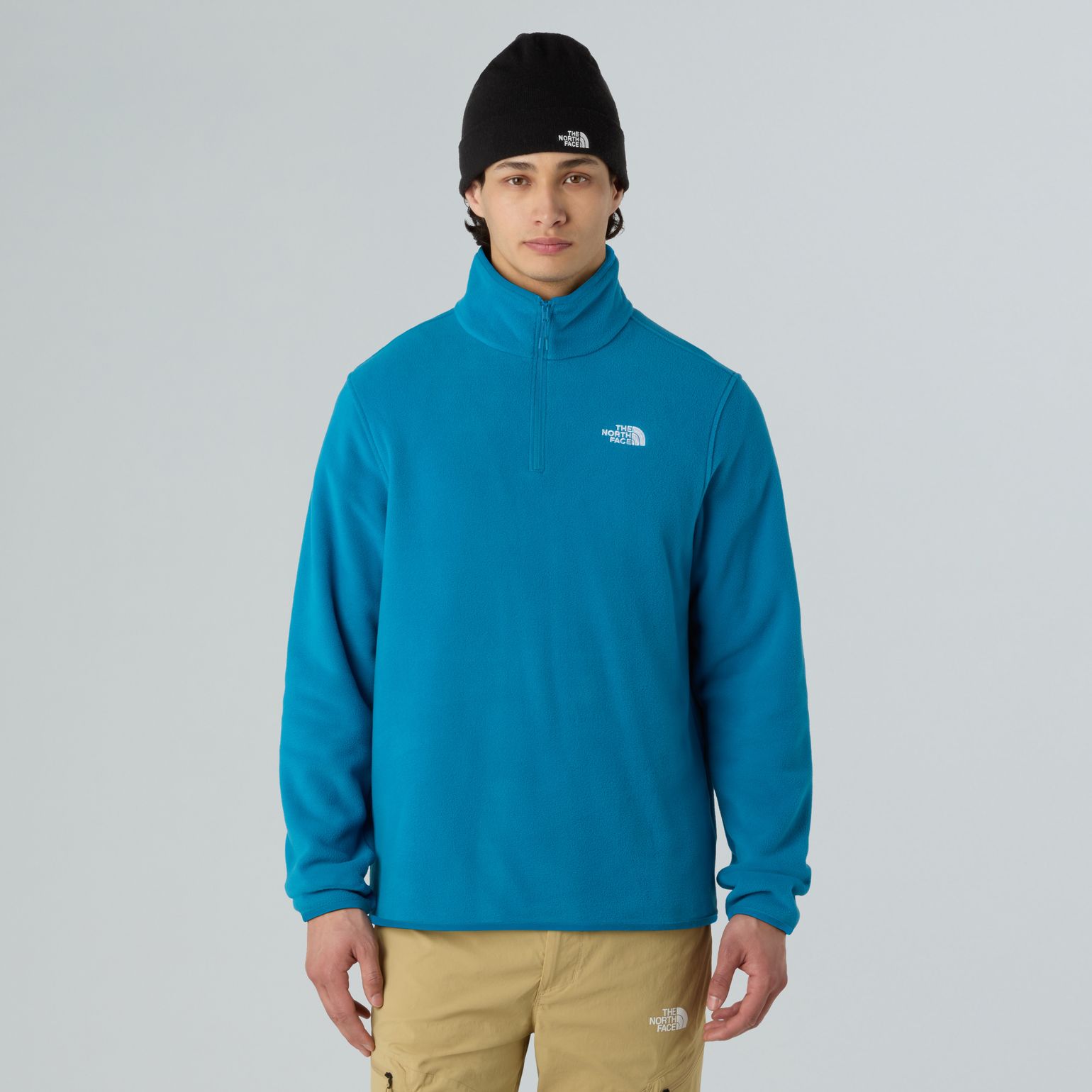 The North Face Men's Glacier Fleece 1/4 Zip Jacket Dusk Blue