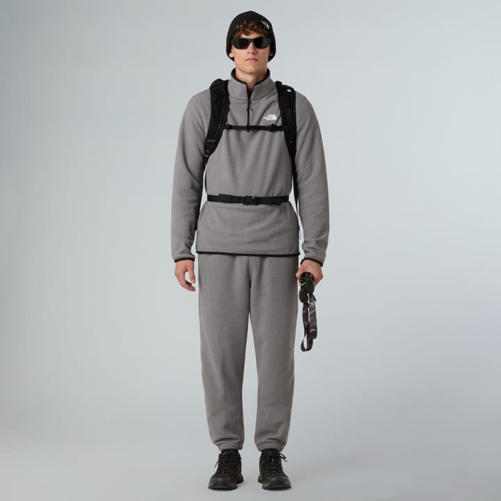 The North Face Men's Glacier Fleece 1/4 Zip Jacket TNF Mid Grey Heather The North Face The North Face Men's Glacier Fleece 1/4 Zip Jacket TNF Mid Grey Heather The North Face