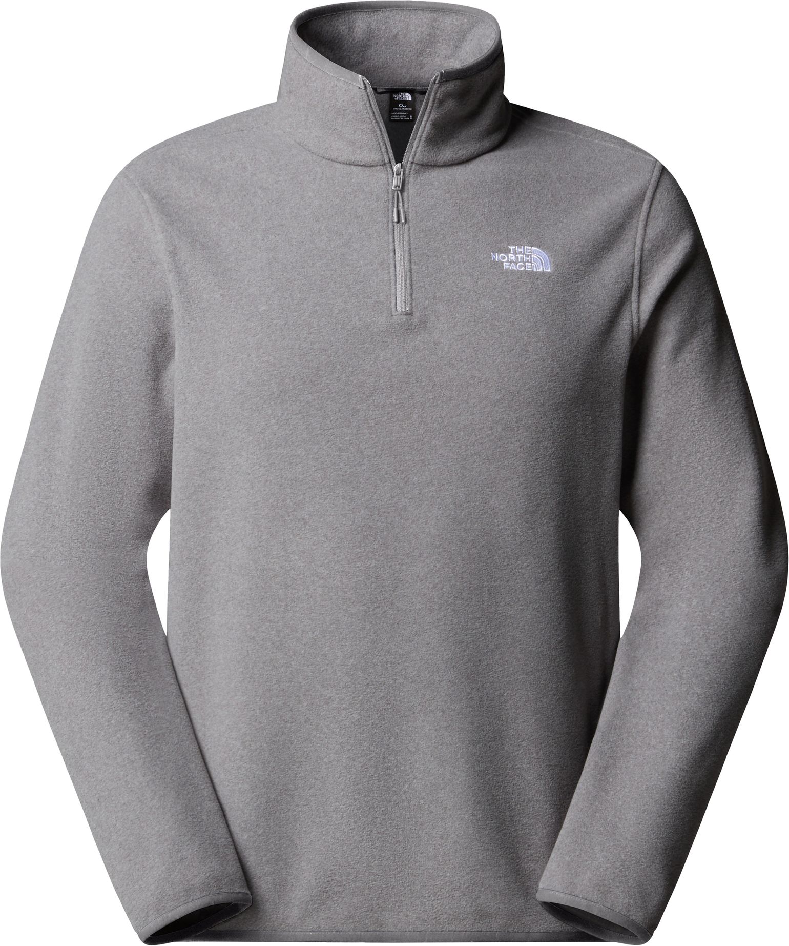 The North Face Men's Glacier Fleece 1/4 Zip Jacket TNF Mid Grey Heather