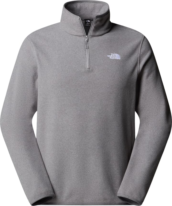 The North Face Men's Glacier Fleece 1/4 Zip Jacket TNF Mid Grey Heather The North Face