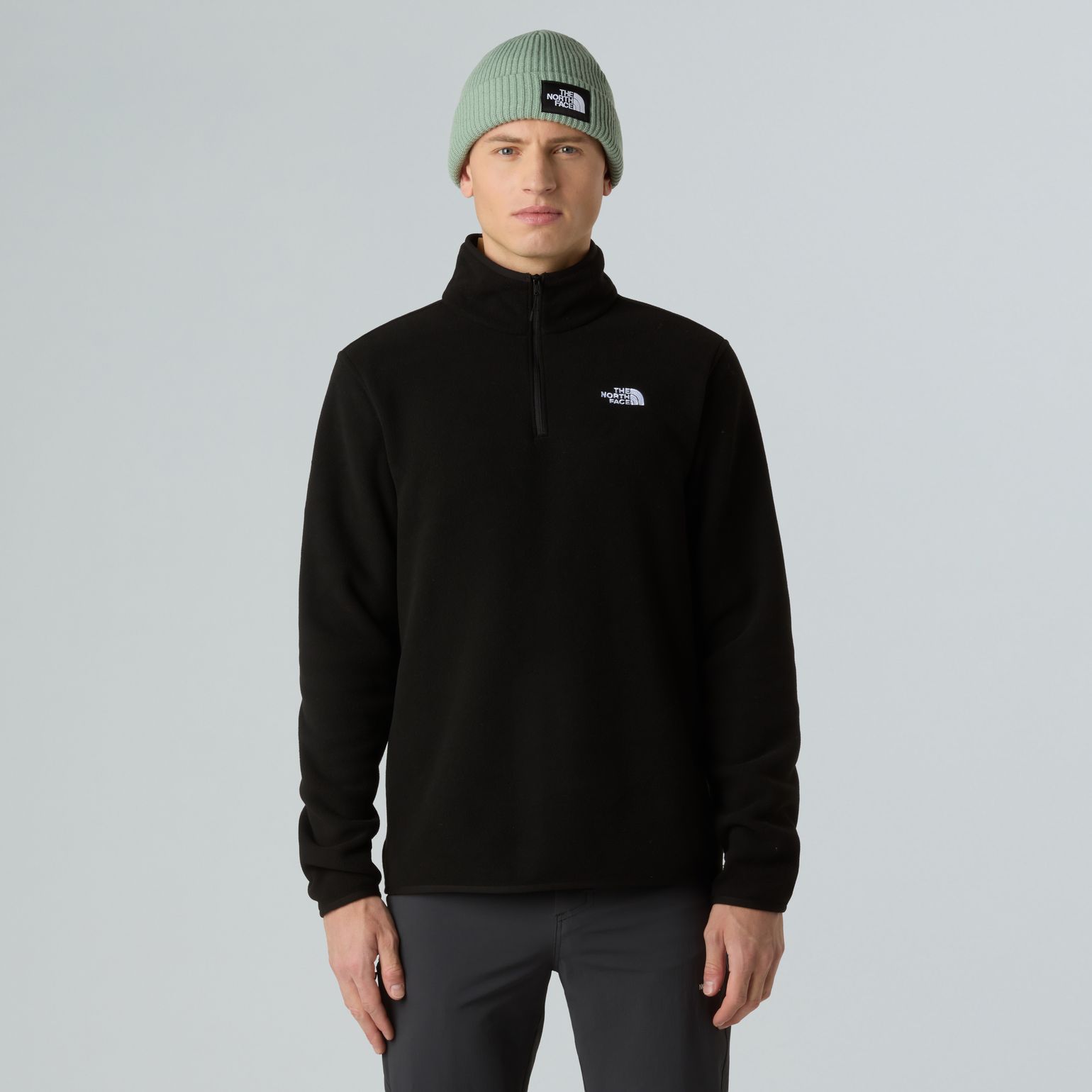 The North Face Men's Glacier Fleece 1/4 Zip Jacket TNF Black
