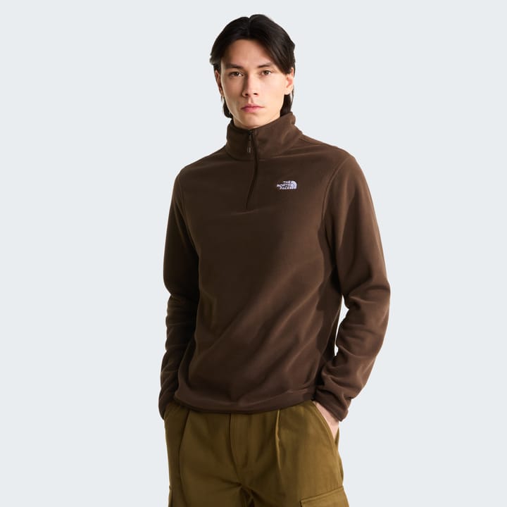 The North Face Men's Glacier Fleece 1/4 Zip Jacket Dark Chestnut The North Face