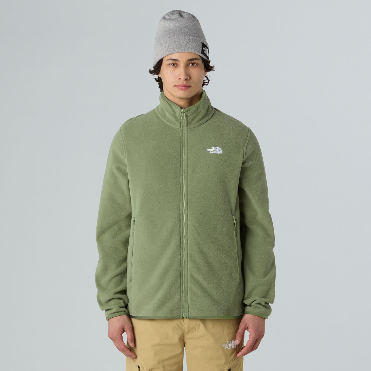 The North Face Men's Glacier Fleece Jacket Bark Mist