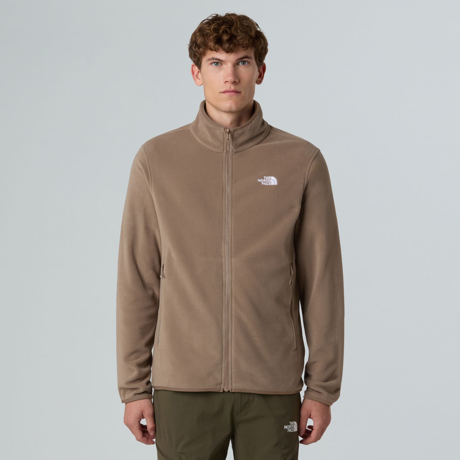 The North Face Men's Glacier Fleece Jacket Mocha Brown