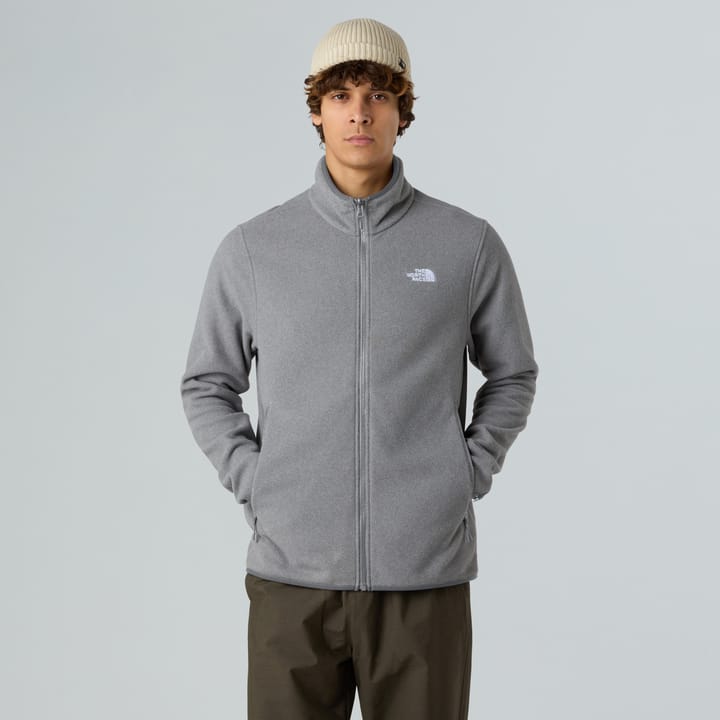 The North Face Men's Glacier Fleece Jacket TNF Mid Grey Heather The North Face The North Face Men's Glacier Fleece Jacket TNF Mid Grey Heather The North Face
