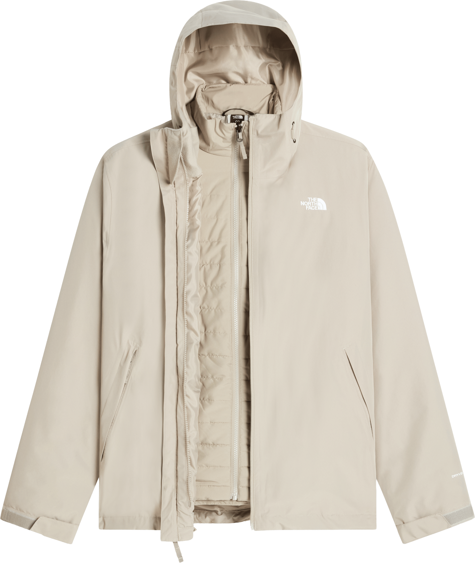 The North Face Men's Carto Mono Triclimate 3-in-1 Hooded Jacket Stone Slab