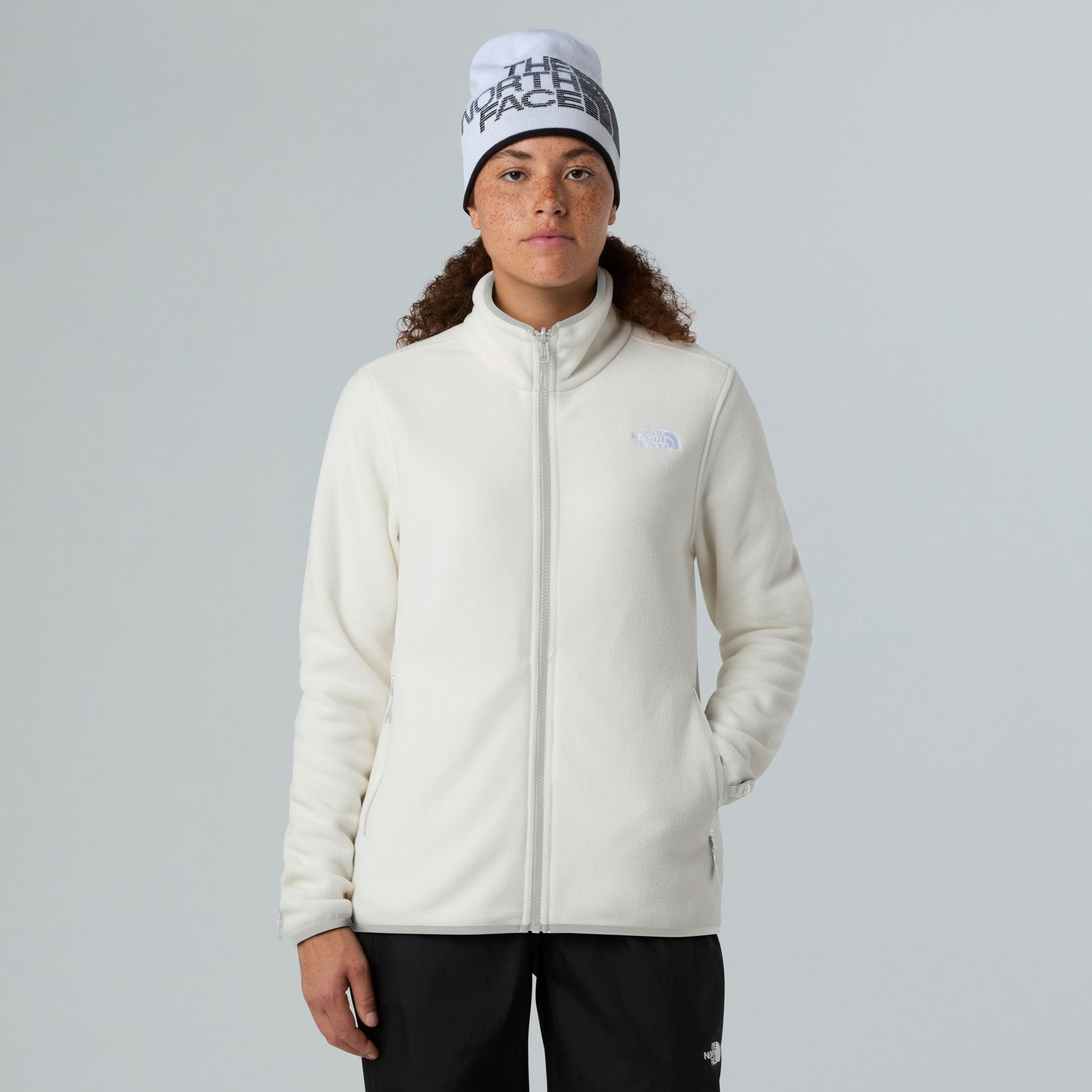 The North Face Women's Glacier Fleece Jacket White Dune