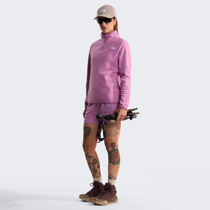 The North Face Women's Glacier Fleece 1/4 Zip Jacket Hushed Lavender The North Face