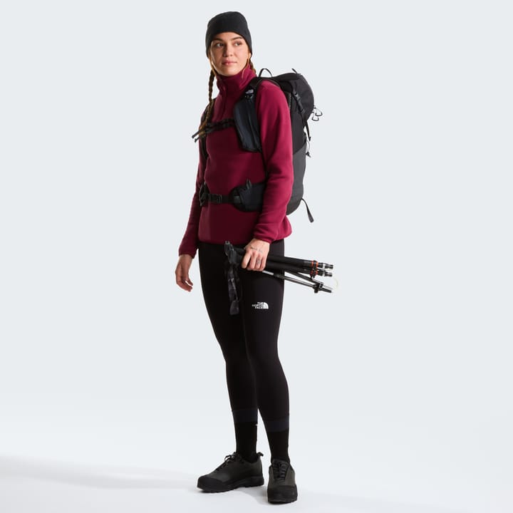 The North Face Women's Glacier Fleece 1/4 Zip Jacket Burgundy Crush The North Face