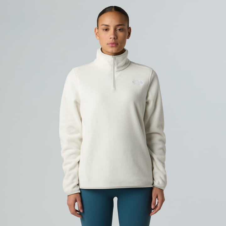 The North Face Women's Glacier Fleece 1/4 Zip Jacket White Dune The North Face The North Face Women's Glacier Fleece 1/4 Zip Jacket White Dune The North Face