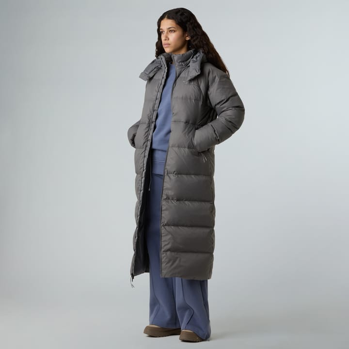 The North Face Women's Hydrenalite City Long Down Hooded Parka Smoked Pearl The North Face
