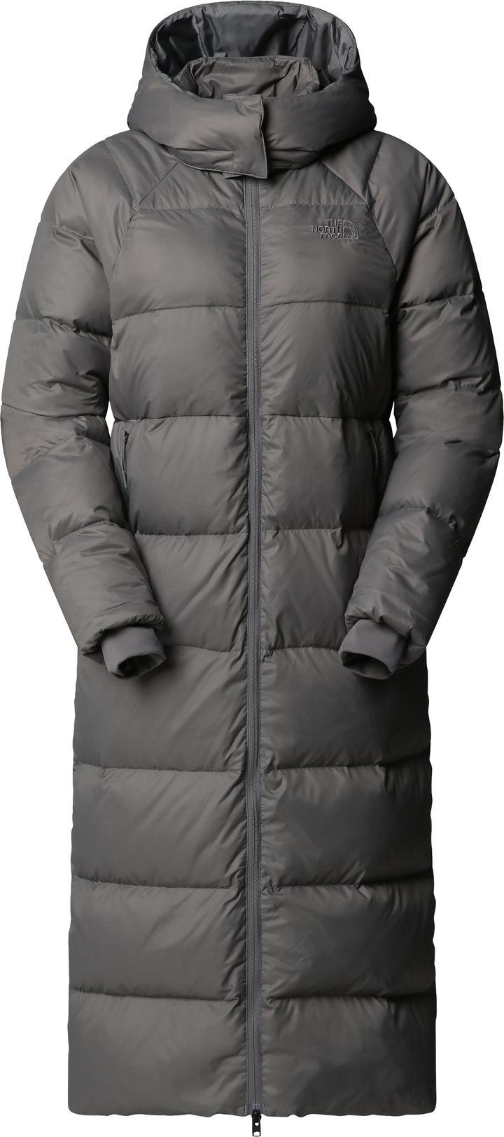 The North Face Women's Hydrenalite City Long Down Hooded Parka Smoked Pearl The North Face