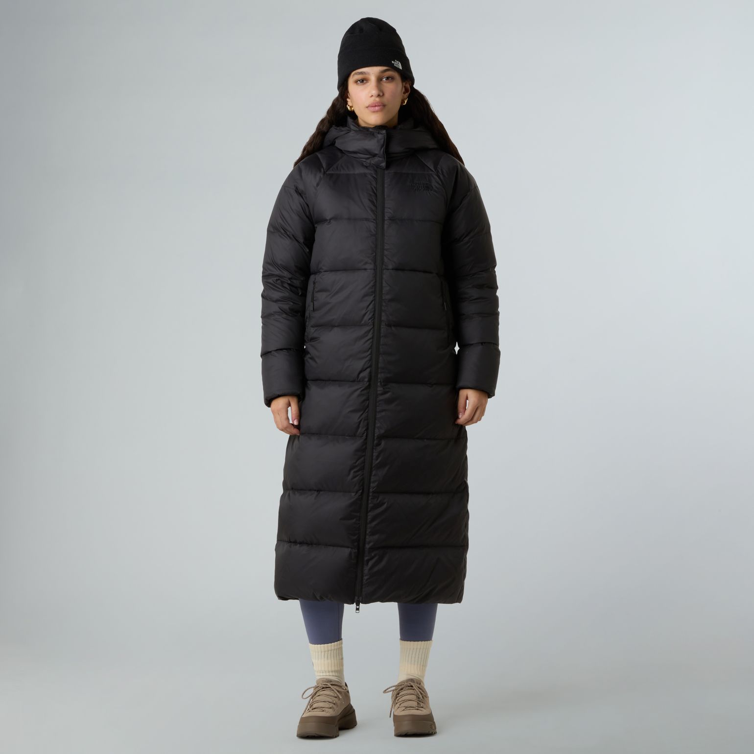 The North Face Women's Hydrenalite City Long Down Hooded Parka TNF Black