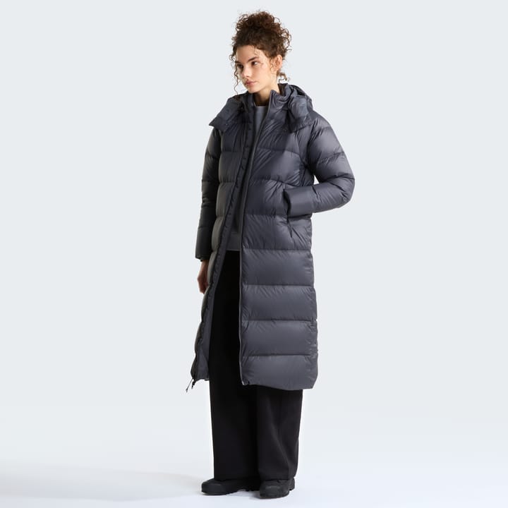 The North Face Women's Hydrenalite City Long Down Hooded Parka Anthracite Grey The North Face