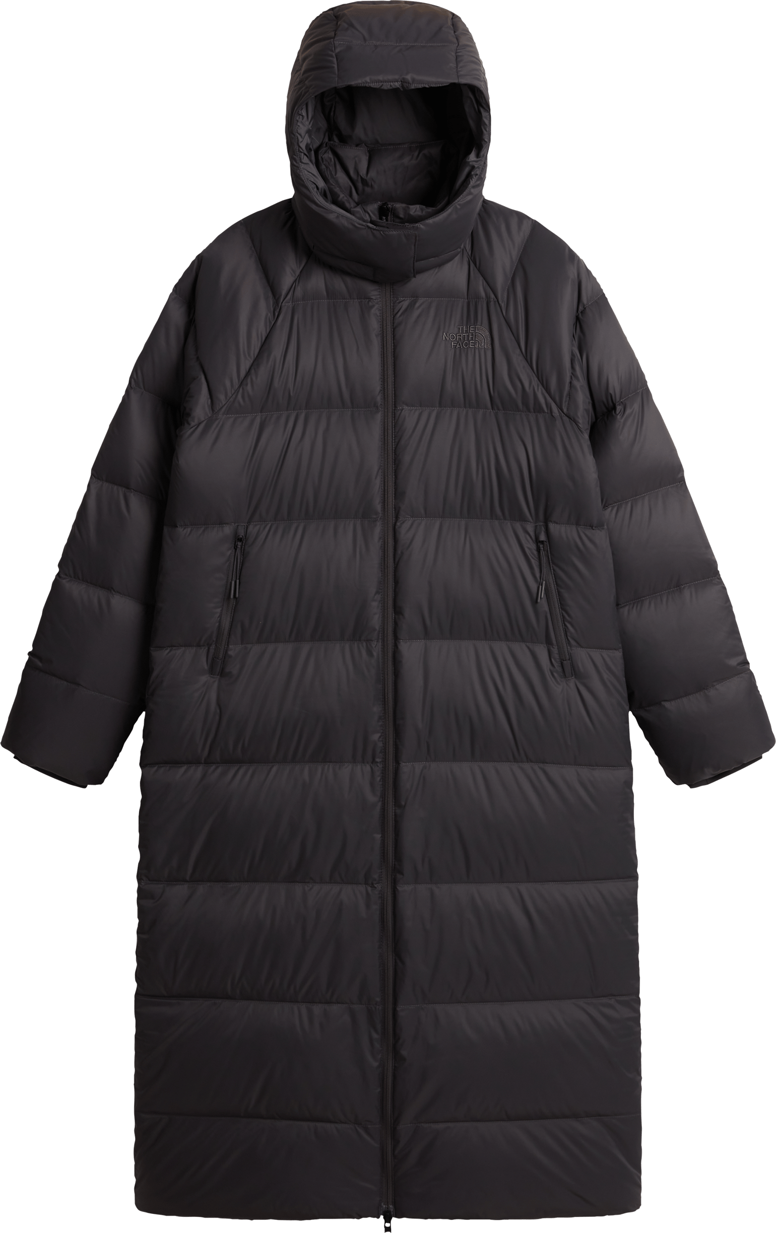 The North Face Women's Hydrenalite City Long Down Hooded Parka Anthracite Grey