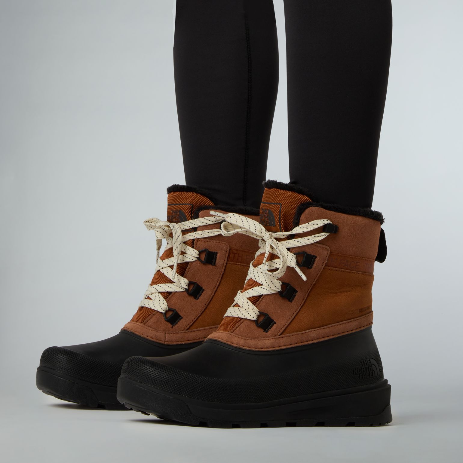 The North Face Women's Shellista V Shorty Waterproof Boots Burnt Umber/TNF Black