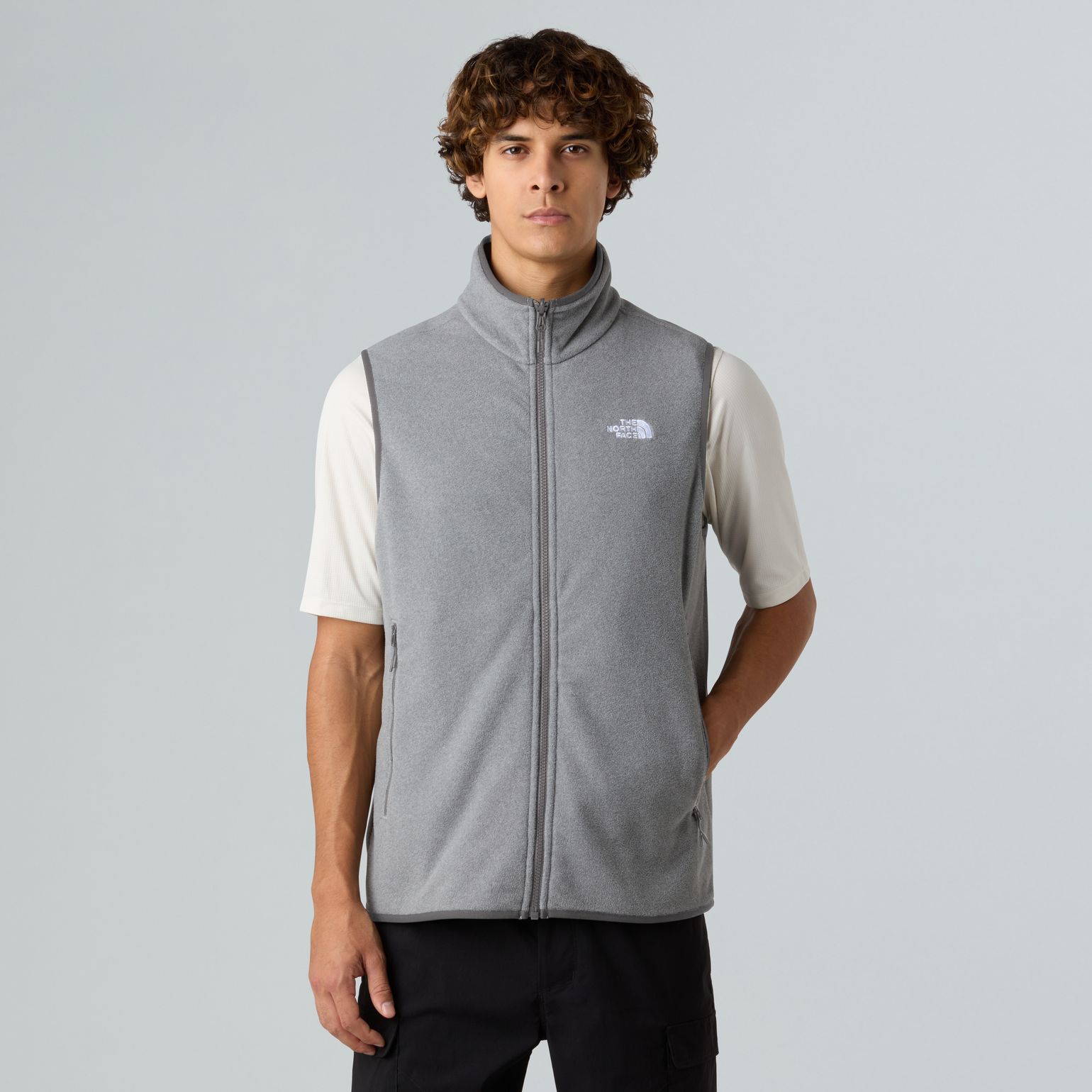 The North Face Men's Glacier Fleece Vest TNF Mid Grey Heather
