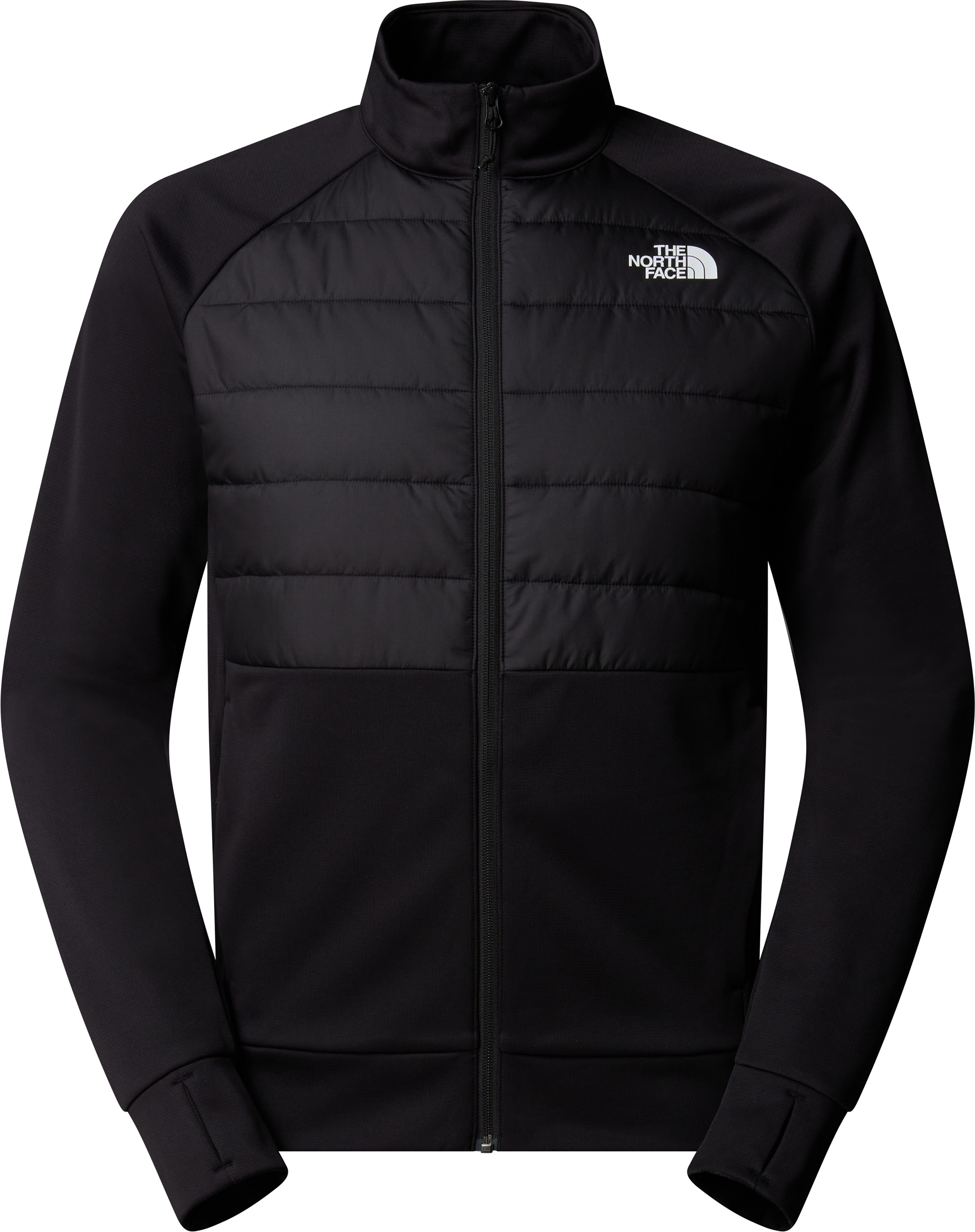 The North Face Men's Reaxion 2.0 Hybrid Full Zip Jacket TNF Black Heather