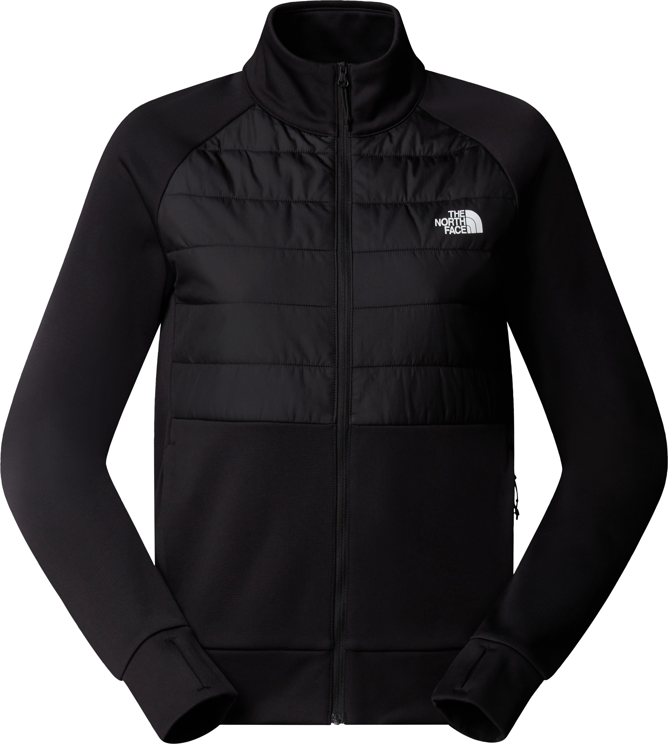 The North Face Women's Reaxion 2.0 Hybrid Full Zip Jacket TNF Black Heather