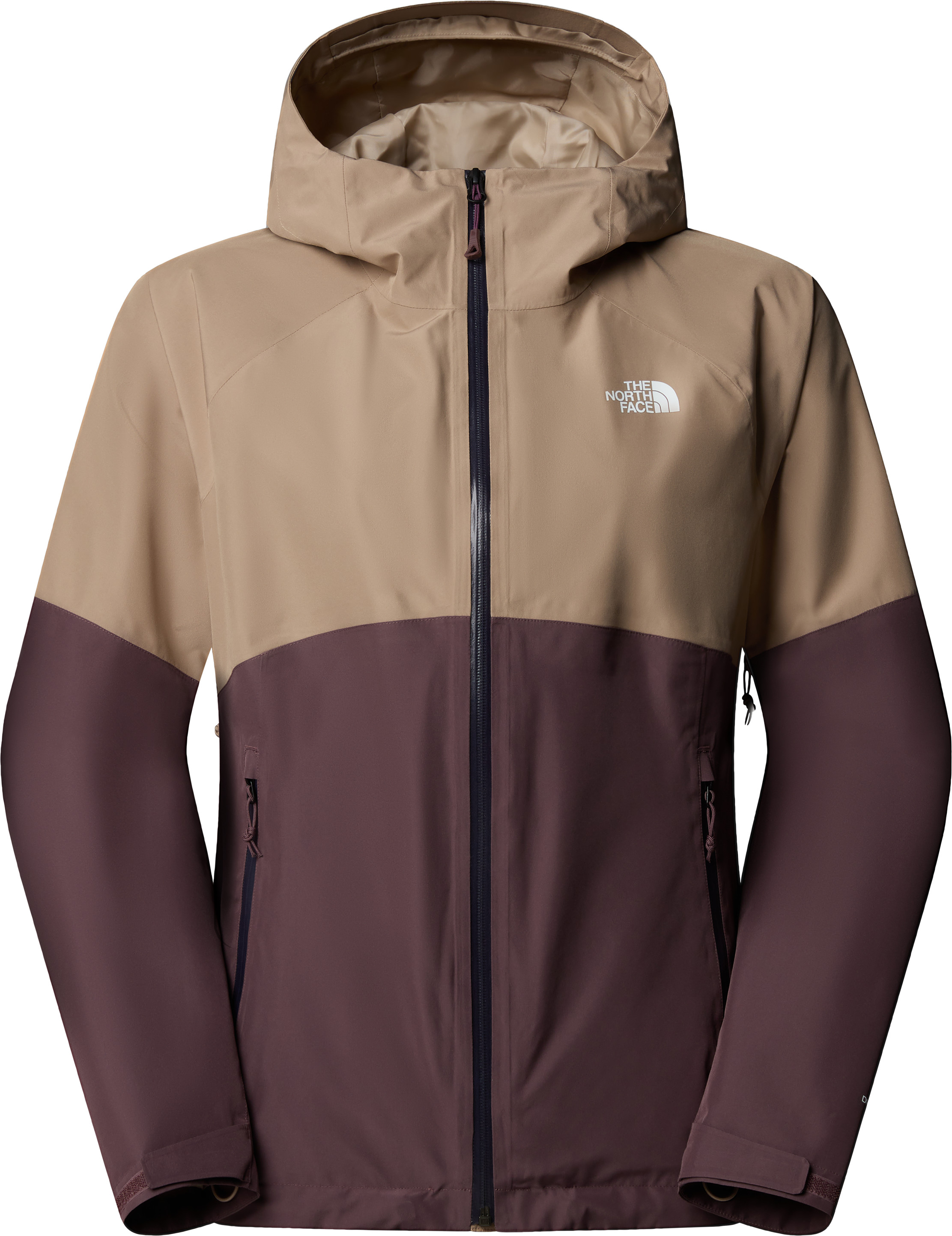 The North Face Women's Diablo Dynamic Zip-In Jacket Mushroom Grey/Tawny Quartz Skaljackor L