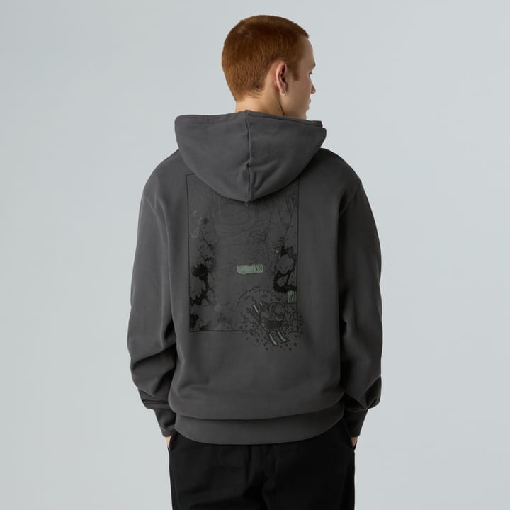 The North Face Unisex Powder Days Relaxed Graphic Hoodie Asphalt Grey The North Face