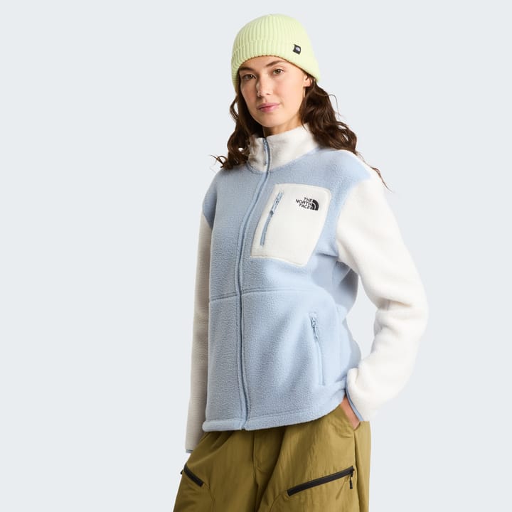 The North Face Women's Yumiori Full Zip Fleece Jacket Frost Grey/White Dune/Frost Grey The North Face