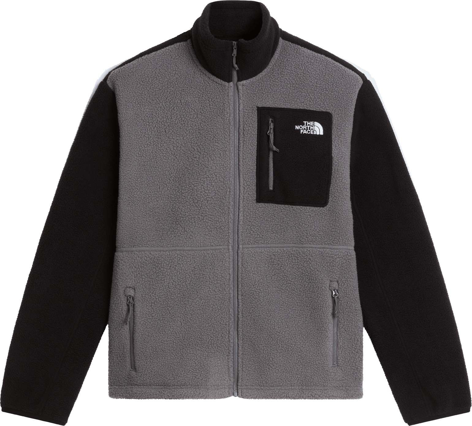 The North Face Women's Yumiori Full Zip Fleece Jacket Smoked Pearl/TNF Black