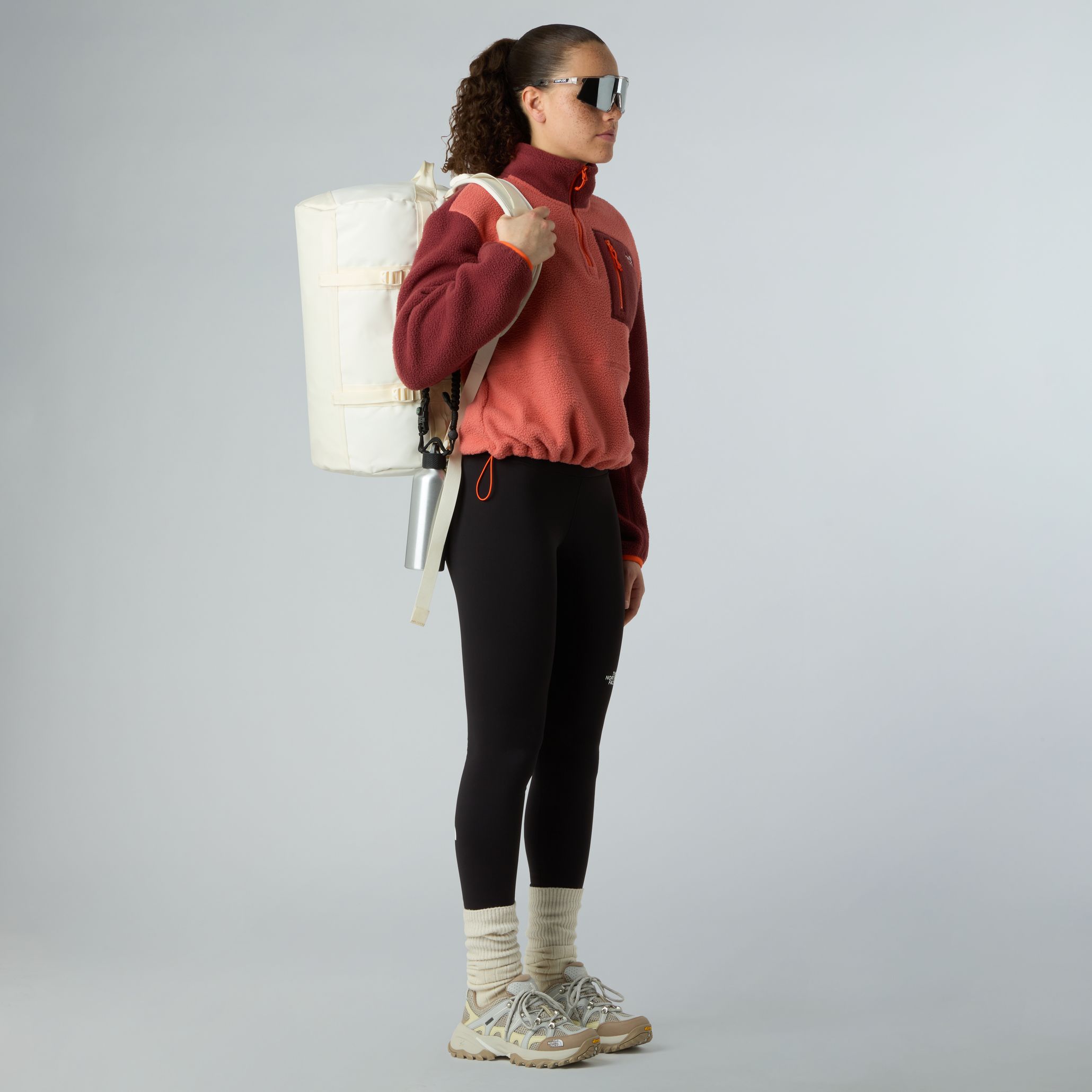 The North Face Women's Yumiori 1/4 Zip Mars Dust/Sumac/Solar Flare
