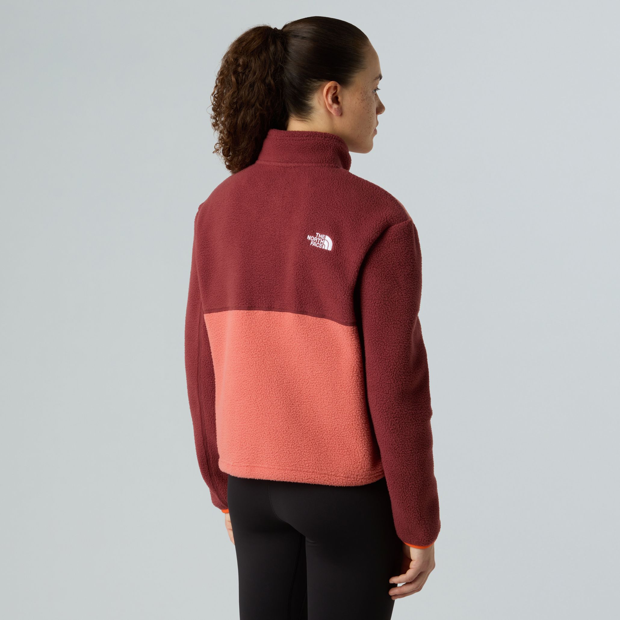 The North Face Women's Yumiori 1/4 Zip Mars Dust/Sumac/Solar Flare