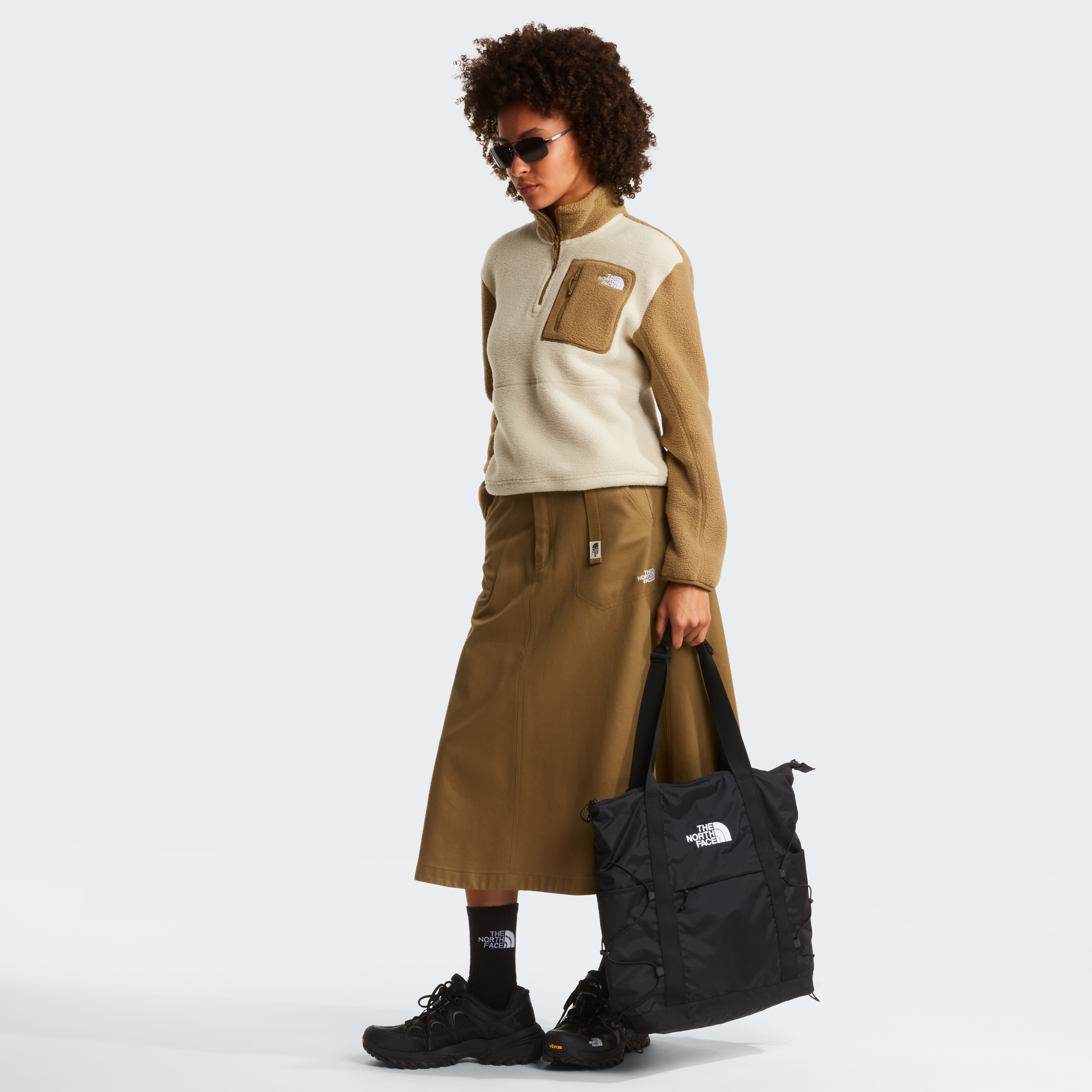 The North Face Women's Yumiori 1/4 Zip Desert Stone/Cedar/Cedar