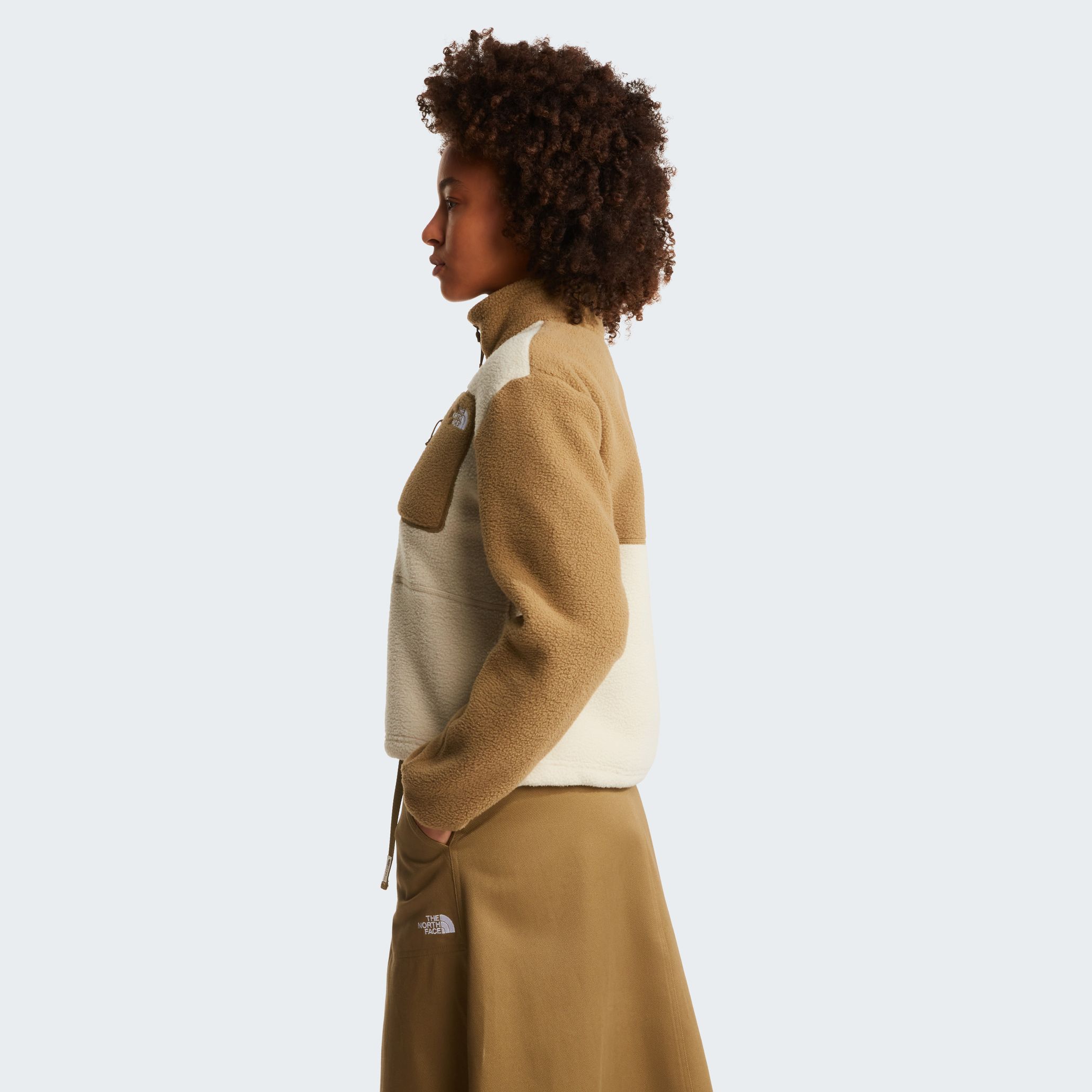 The North Face Women's Yumiori 1/4 Zip Desert Stone/Cedar/Cedar