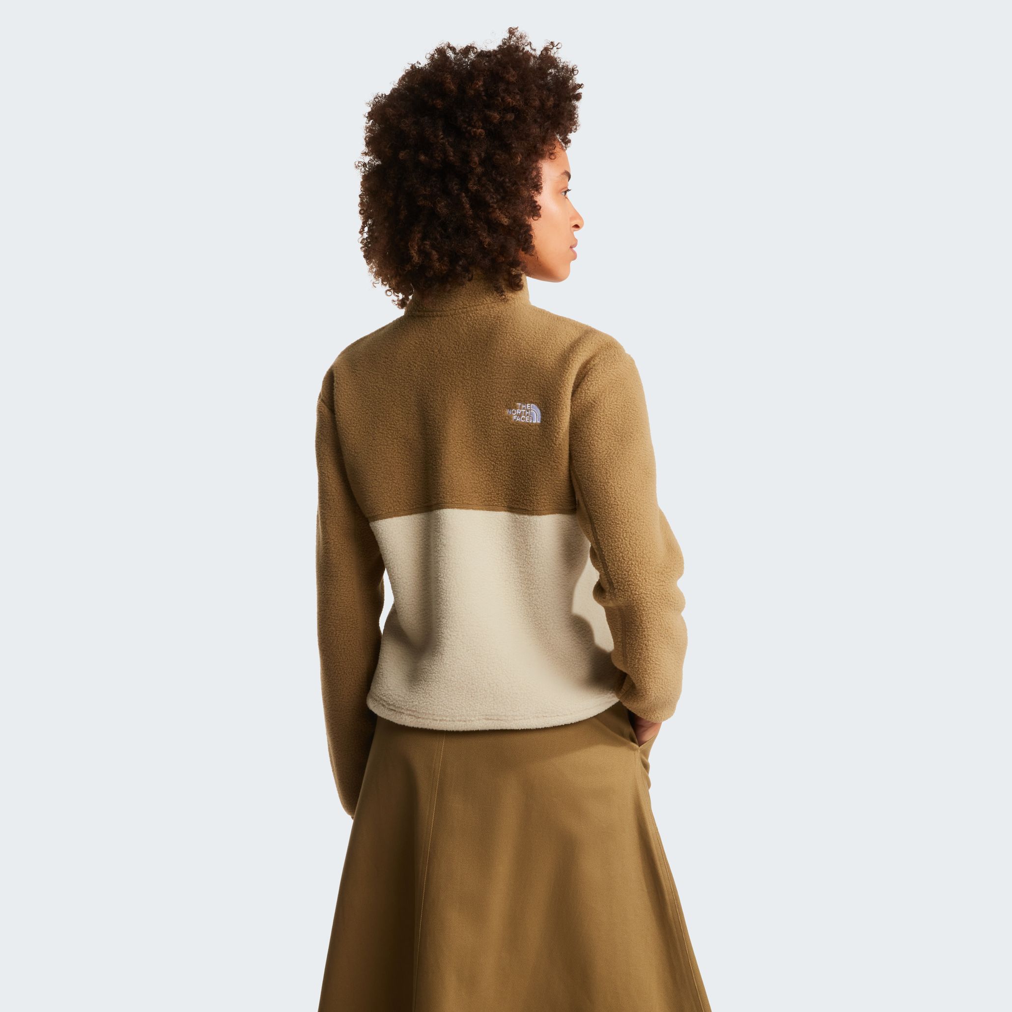 The North Face Women's Yumiori 1/4 Zip Desert Stone/Cedar/Cedar