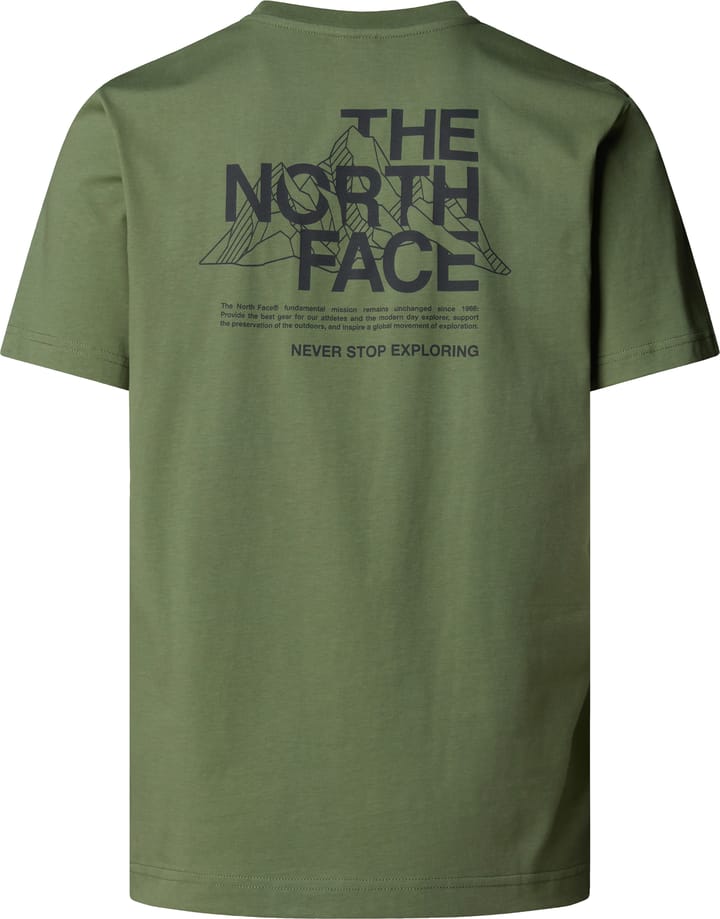 The North Face Men's Mountain Sketch T-Shirt Bark Mist The North Face The North Face Men's Mountain Sketch T-Shirt Bark Mist The North Face