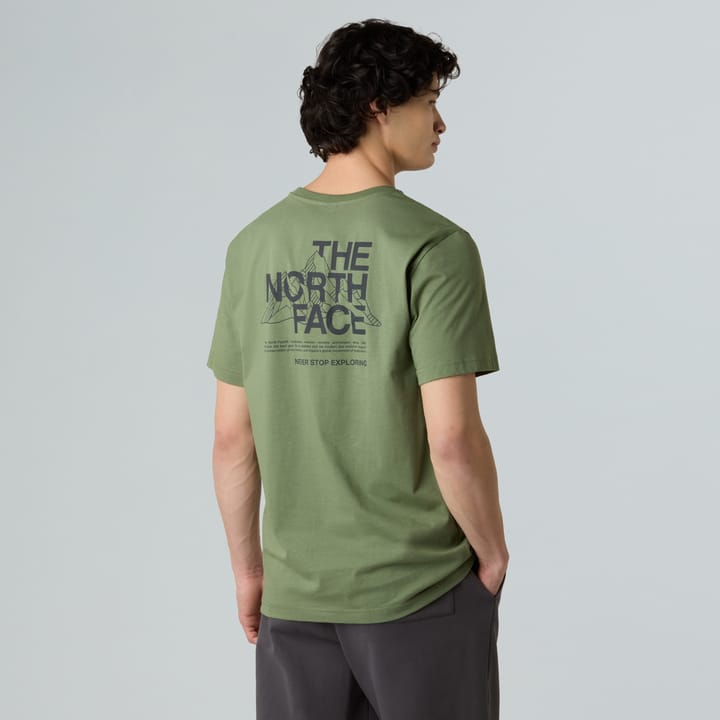 The North Face Men's Mountain Sketch T-Shirt Bark Mist The North Face The North Face Men's Mountain Sketch T-Shirt Bark Mist The North Face