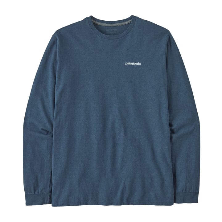 Patagonia Men's Longsleeve P-6 Logo Responsibili-Tee Utility Blue Patagonia