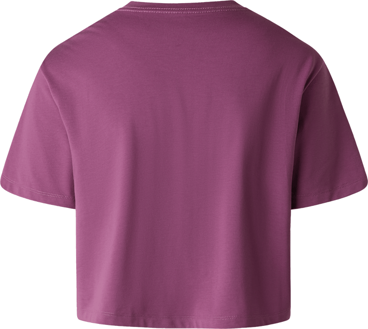 The North Face Women's Evolution Simple Dome Crop Relaxed Short Sleeve T-Shirt Chroma Purple The North Face