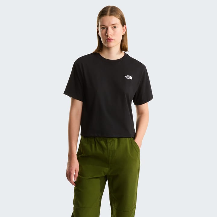 The North Face Women's Evolution Simple Dome Crop Relaxed Short Sleeve T-Shirt TNF Black The North Face