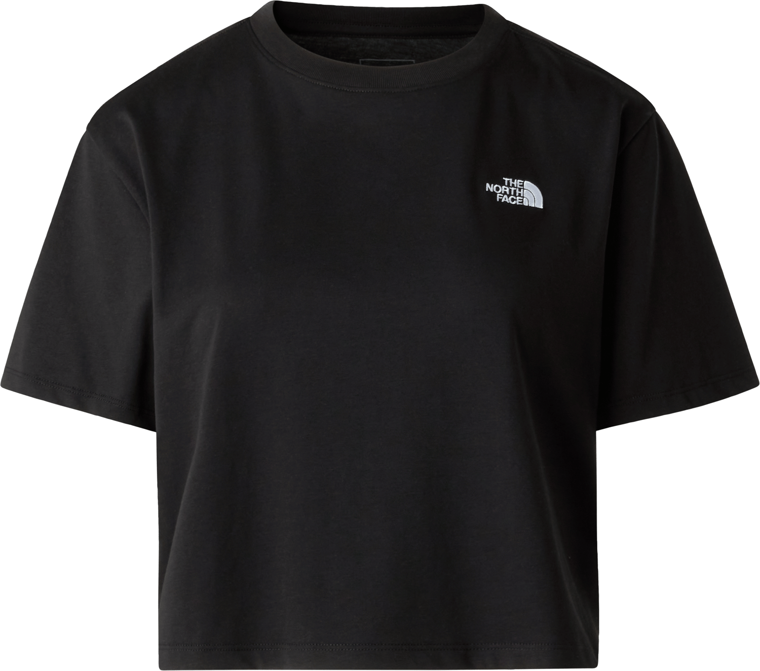 The North Face Women's Evolution Simple Dome Crop Relaxed Short Sleeve T-Shirt TNF Black