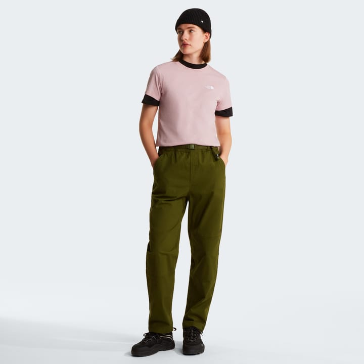 The North Face Women's Evolution Simple Dome Slim Short Sleeve T-Shirt Metal Pink The North Face