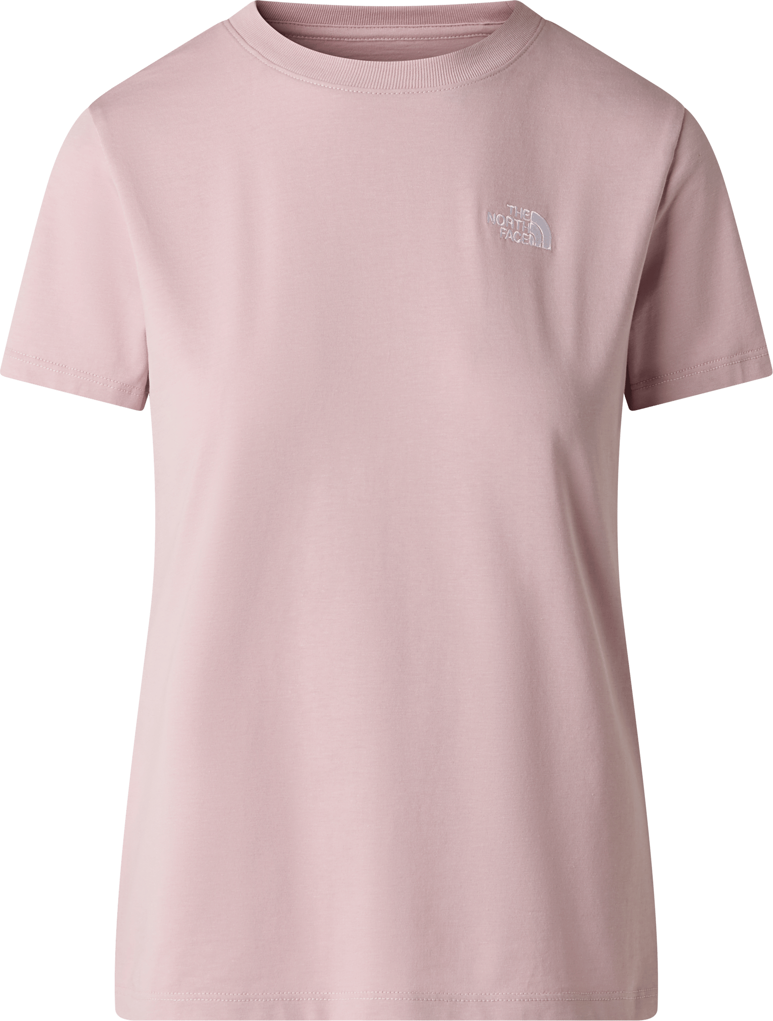 The North Face Women's Evolution Simple Dome Slim Short Sleeve T-Shirt Metal Pink