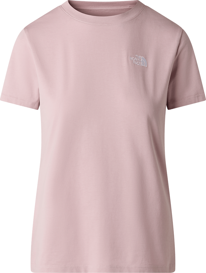 The North Face Women's Evolution Simple Dome Slim Short Sleeve T-Shirt Metal Pink The North Face