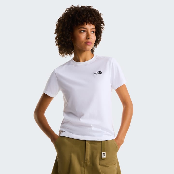 The North Face Women's Evolution Simple Dome Slim Short Sleeve T-Shirt TNF White The North Face