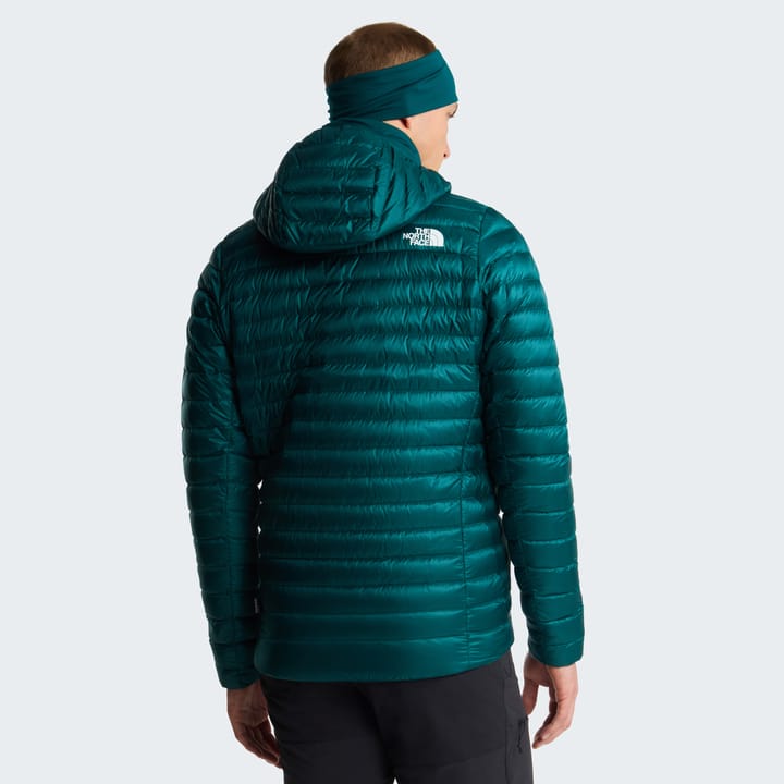 The North Face Men's Bettaforca Lightweight Down Hooded Jacket Pacific Teal/Restorativ Teal The North Face