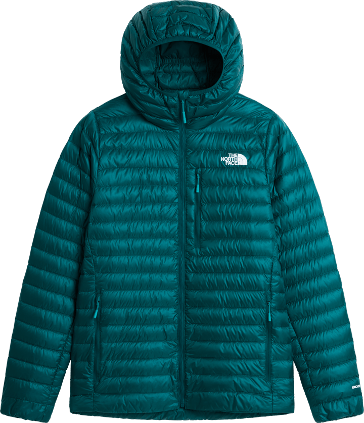 The North Face Men's Bettaforca Lightweight Down Hooded Jacket Pacific Teal/Restorativ Teal The North Face