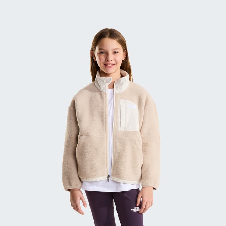 The North Face Girls' Yumiori Off-Peak Full-Zip Jacket Timeless Taupe/White Dune The North Face