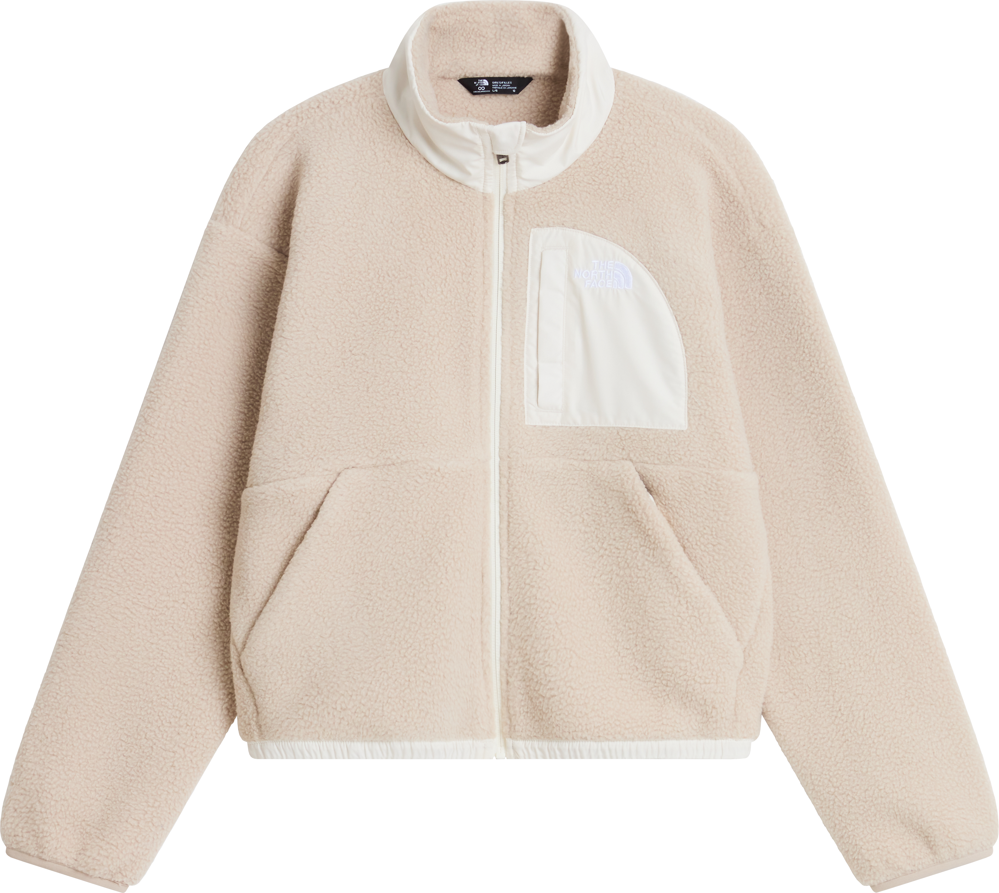 The North Face Girls' Yumiori Off-Peak Full-Zip Jacket Timeless Taupe/White Dune