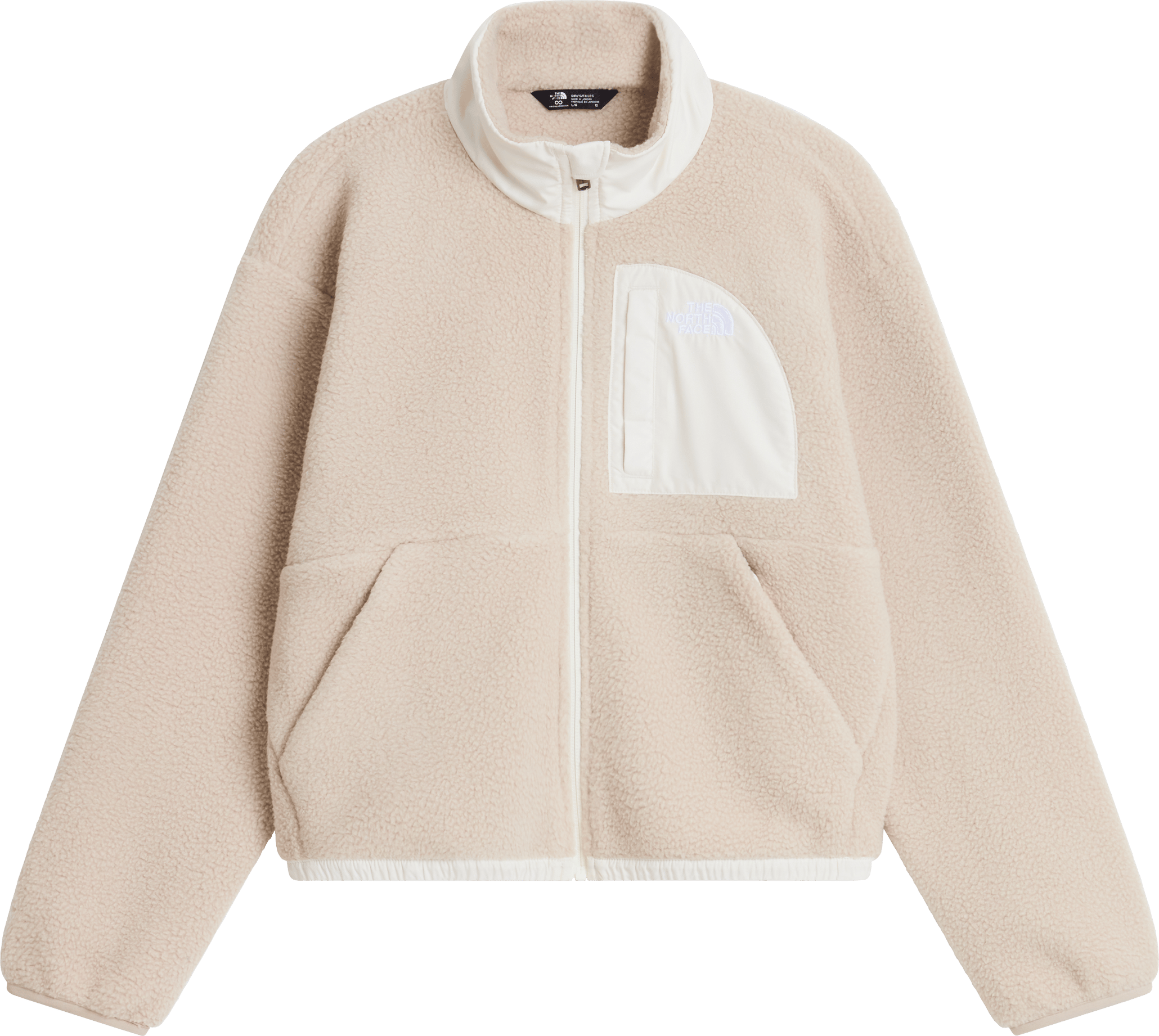 The North Face Girls' Yumiori Off-Peak Full-Zip Jacket Timeless Taupe/White Dune
