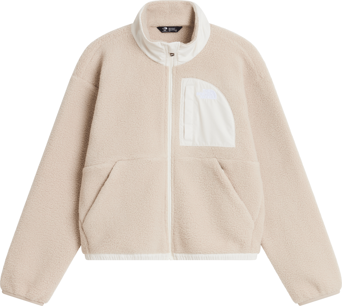 The North Face Girls' Yumiori Off-Peak Full-Zip Jacket Timeless Taupe/White Dune